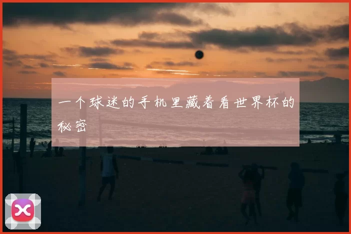 一个球迷的手机里藏着看世界杯的秘密