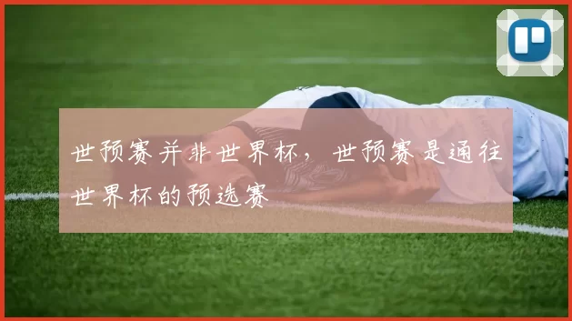 世预赛并非世界杯,世预赛是通往世界杯的预选赛