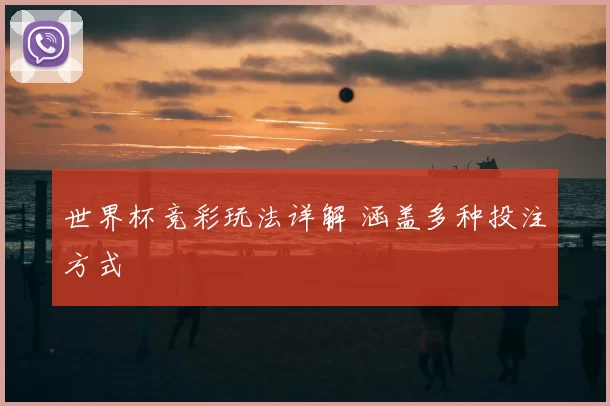 世界杯竞彩玩法详解 涵盖多种投注方式
