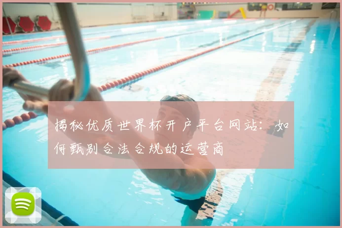 揭秘优质世界杯开户平台网站:如何甄别合法合规的运营商